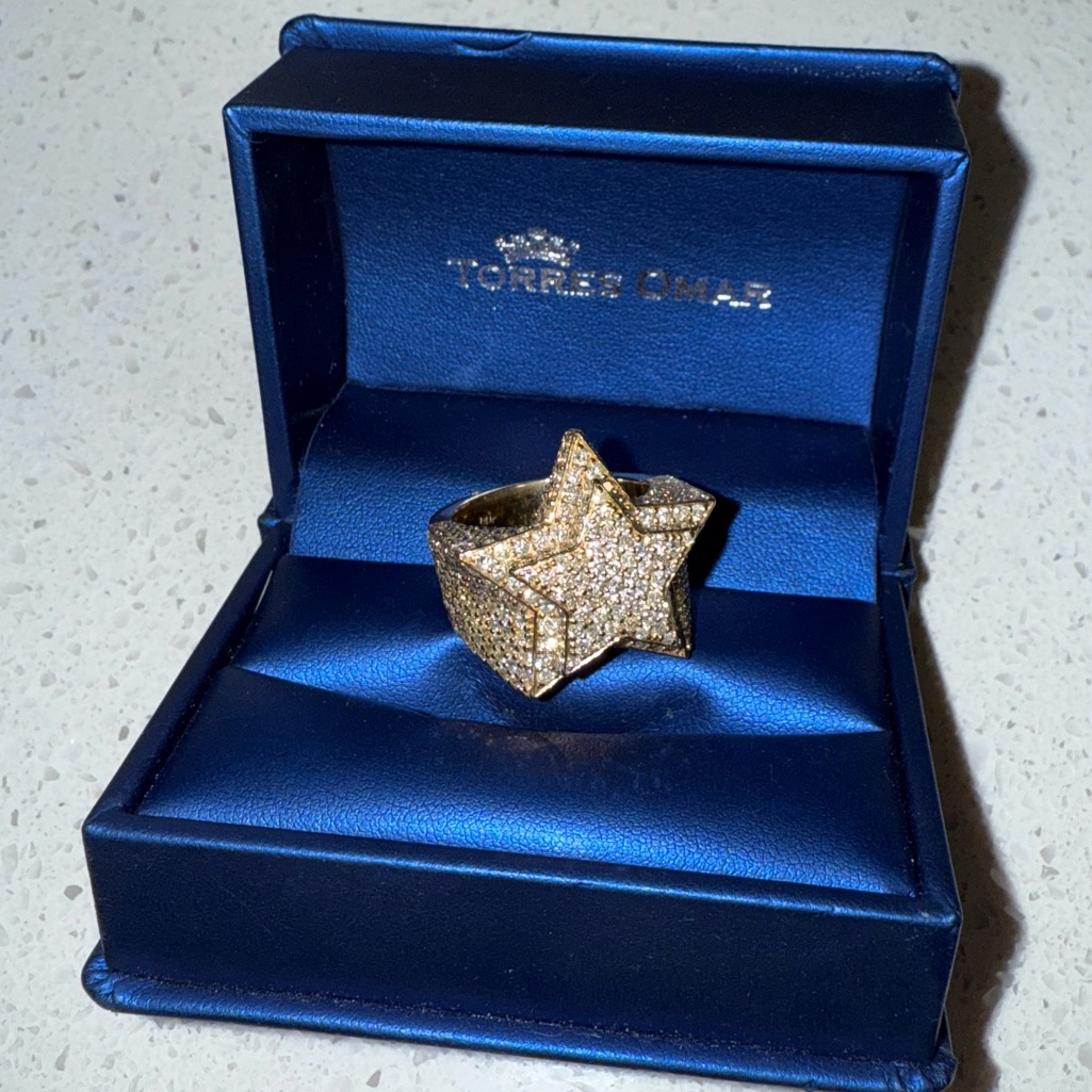 Genuine Diamond 14k Gold 49 Cwt Diamond Ring
